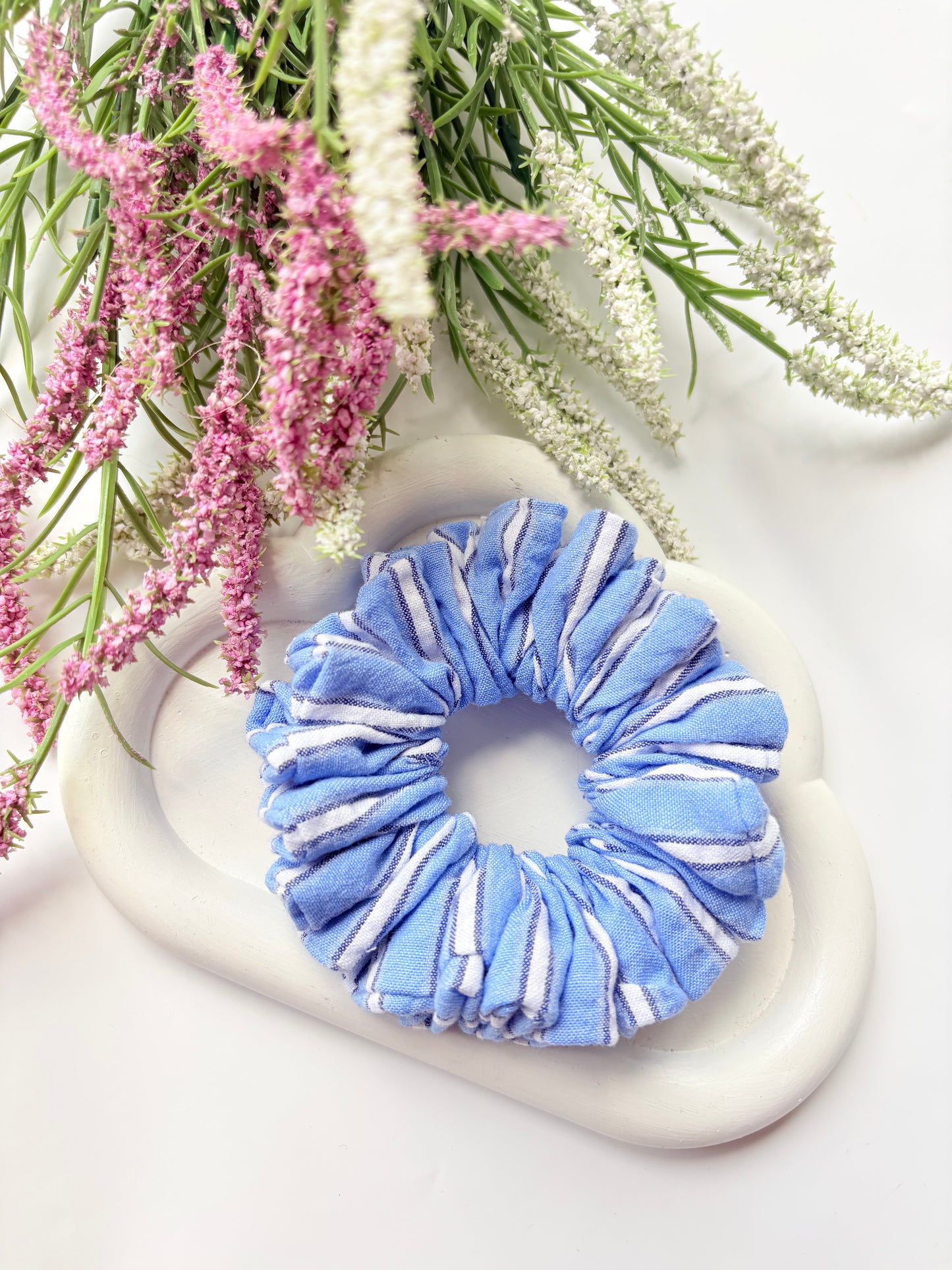Ocean stripe Scrunchie (regular size)