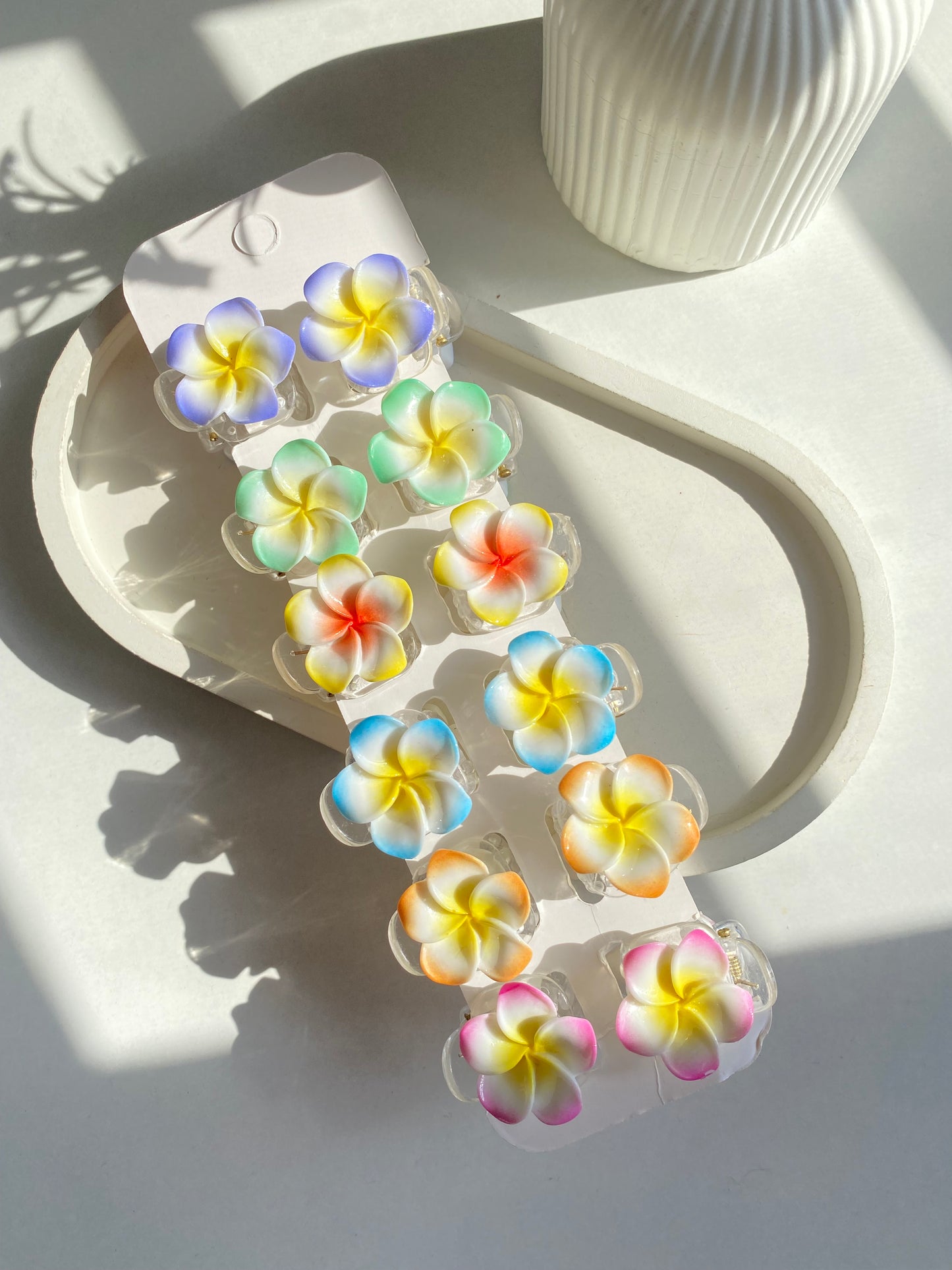 Floral clips (mini) pair of 2 Pins