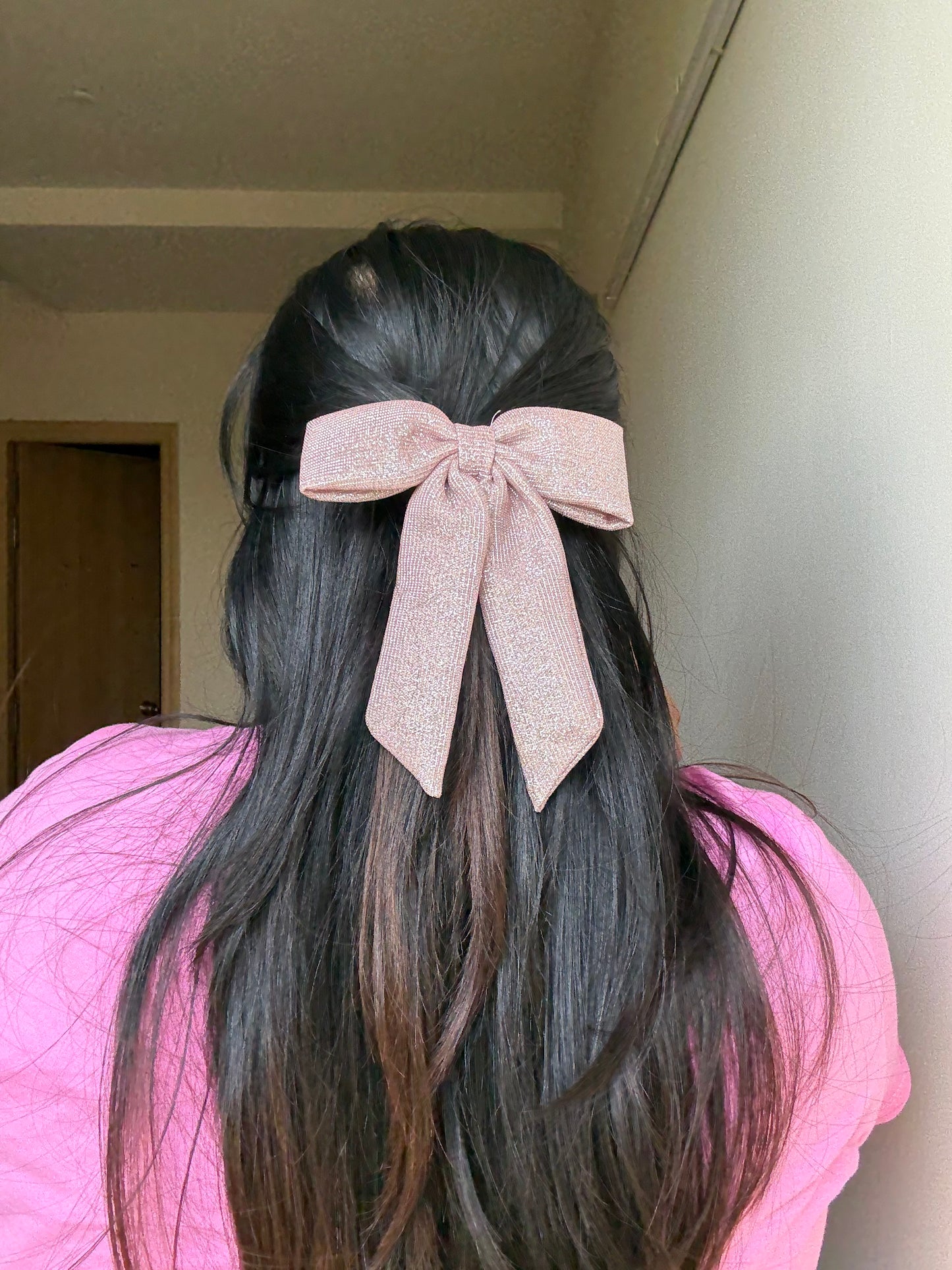 Dusty rose luxe bow🎀