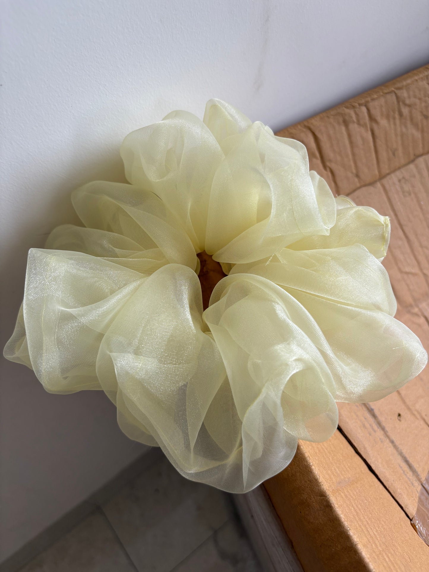 Buttercream Puff scrunchie