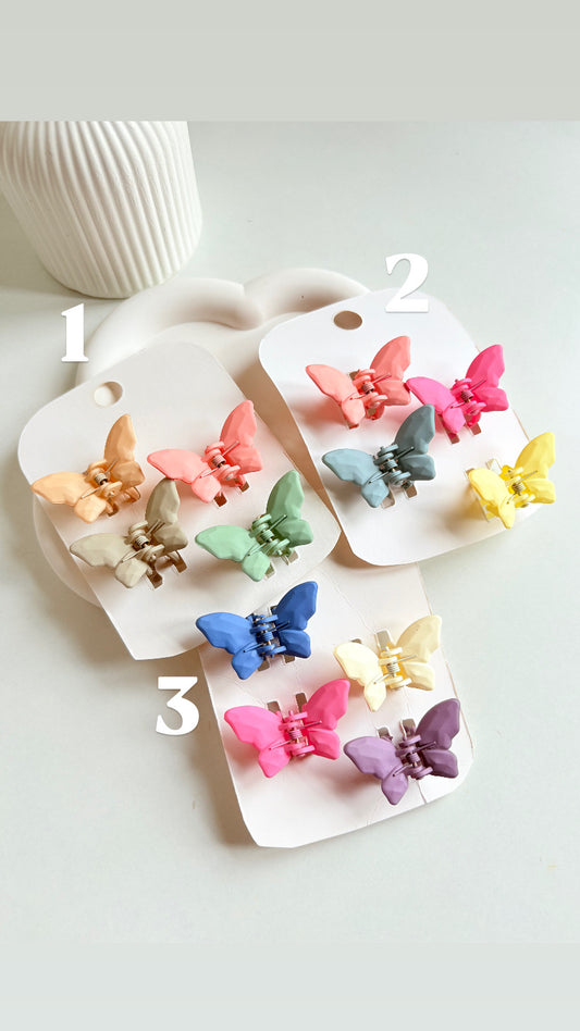 Mini butterfly clips (set of 4)