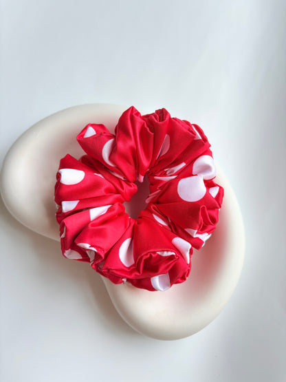 Polka dot oversized scrunchie
