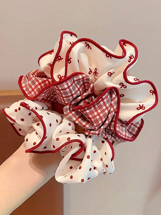 Cherry picnic Scrunchies