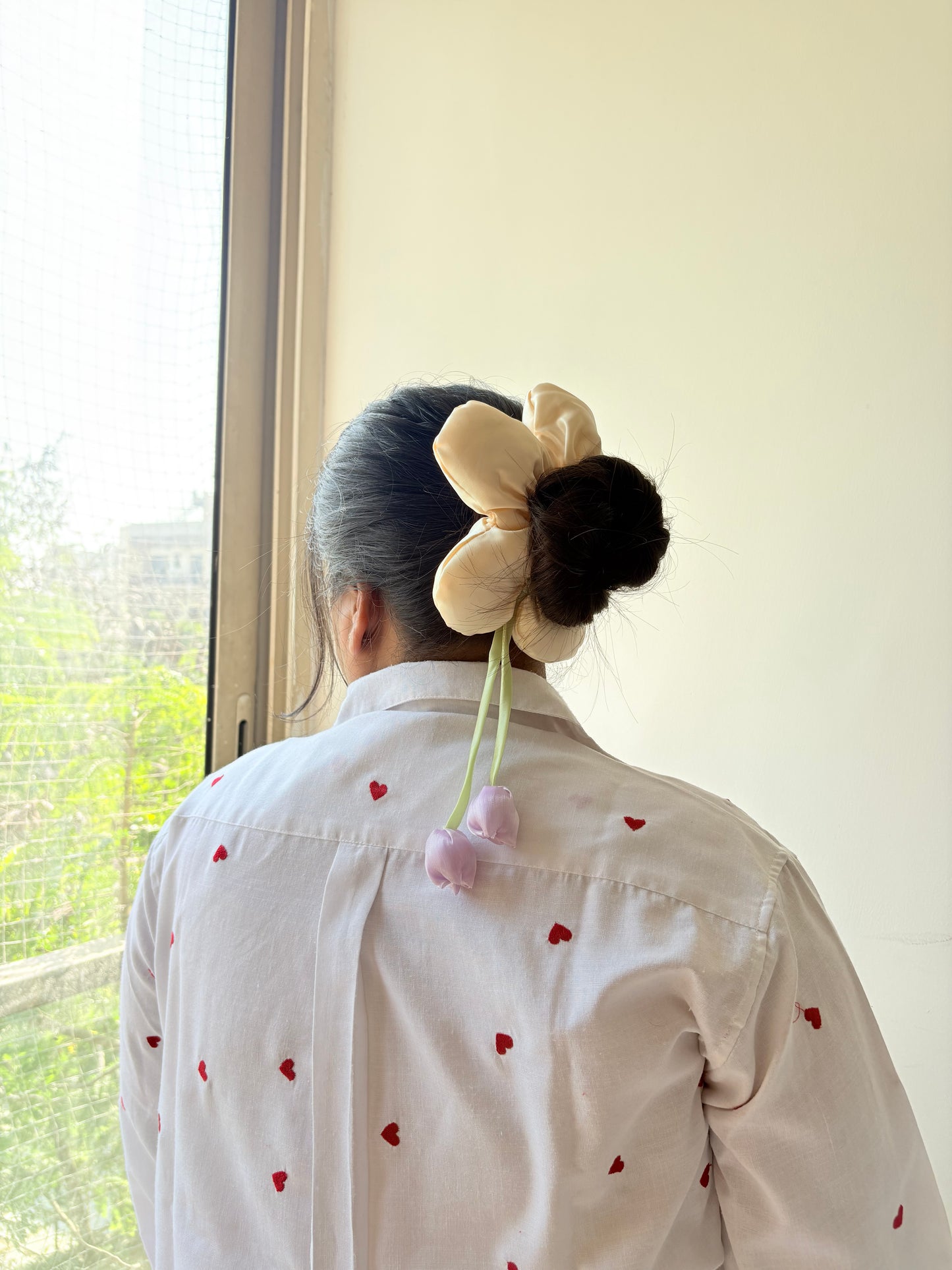 Cushion Flower scrunchie