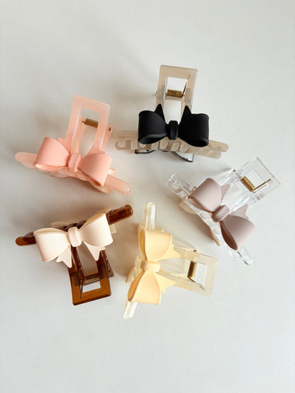 Soft Glam Bow Clip