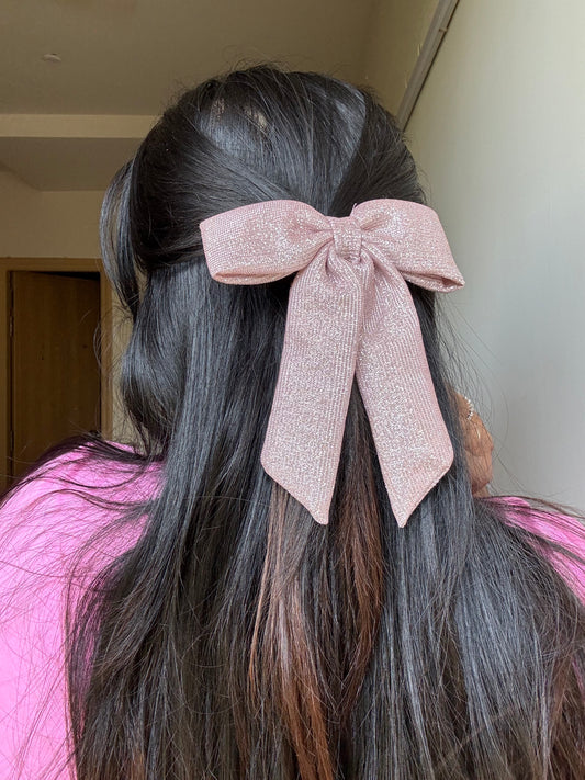 Dusty rose luxe bow🎀