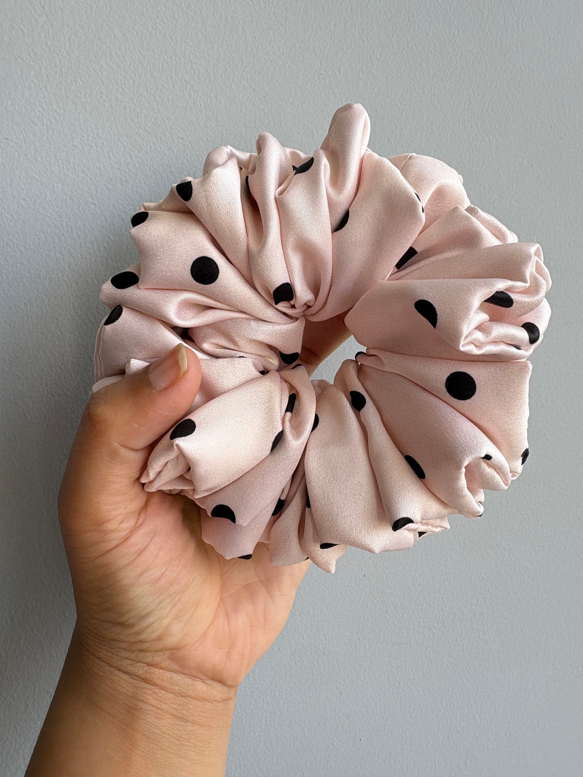 Polka Dot Oversized Scrunchie
