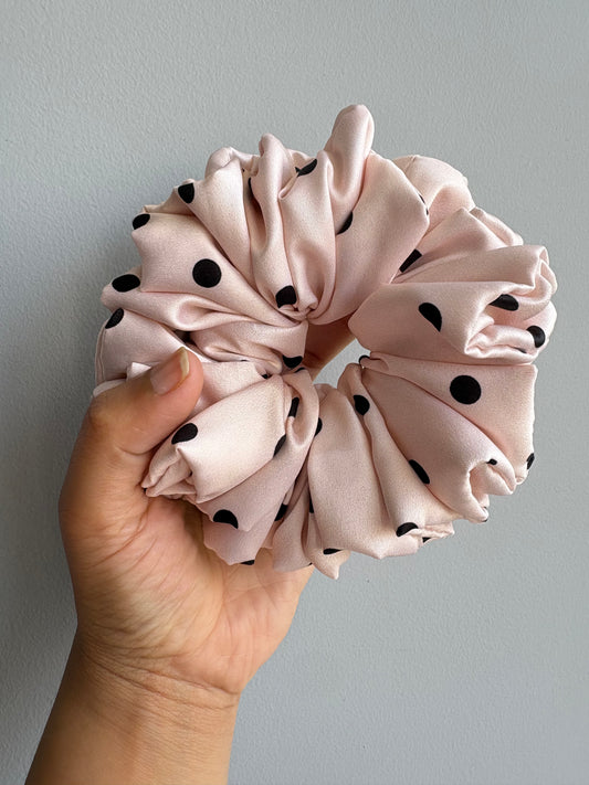 Polka Dot Oversized Scrunchie