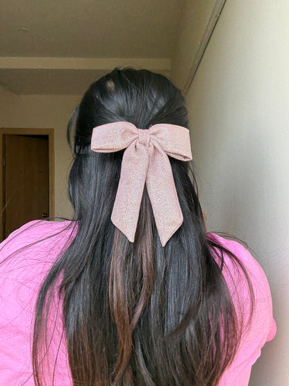 Dusty rose luxe bow🎀