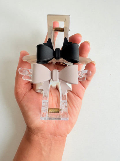 Soft Glam Bow Clip