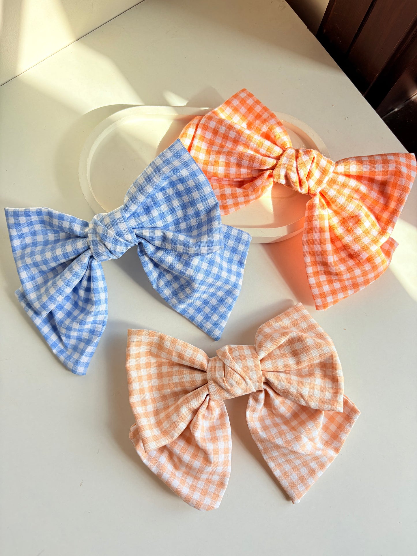 Gingham bows🎀