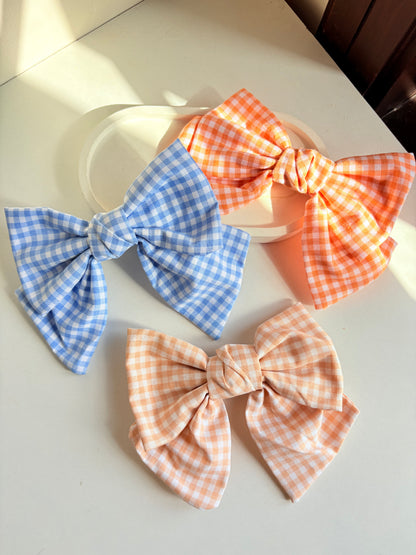Gingham bows🎀