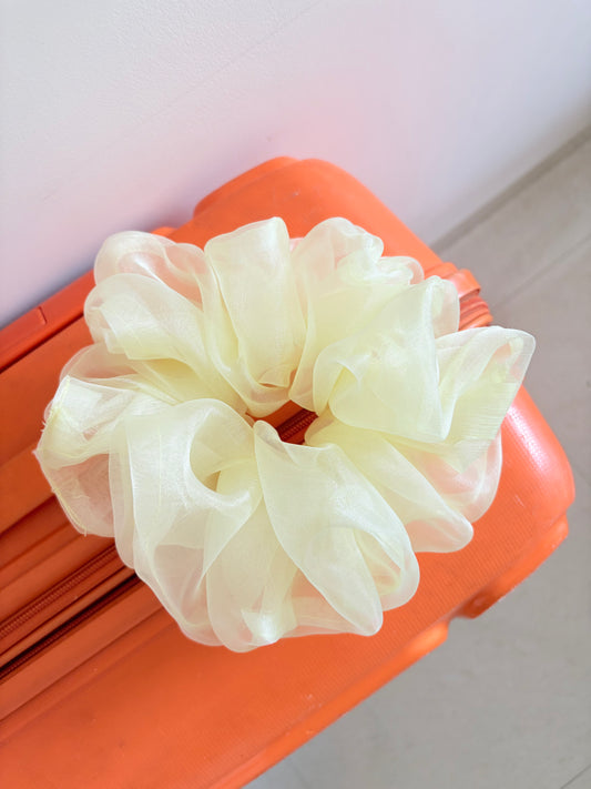 Buttercream Puff scrunchie