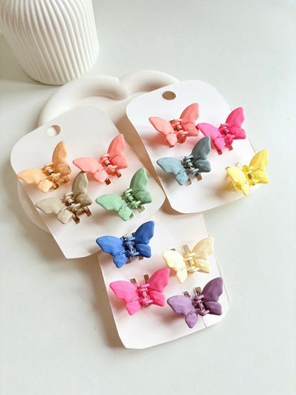 Mini butterfly clips (set of 4)