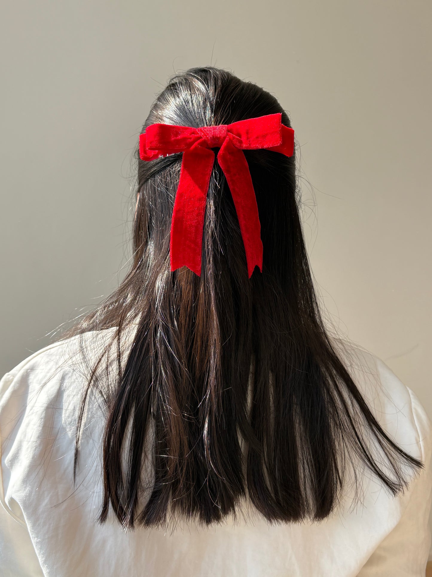 Rose Ribbon bow clip🎀