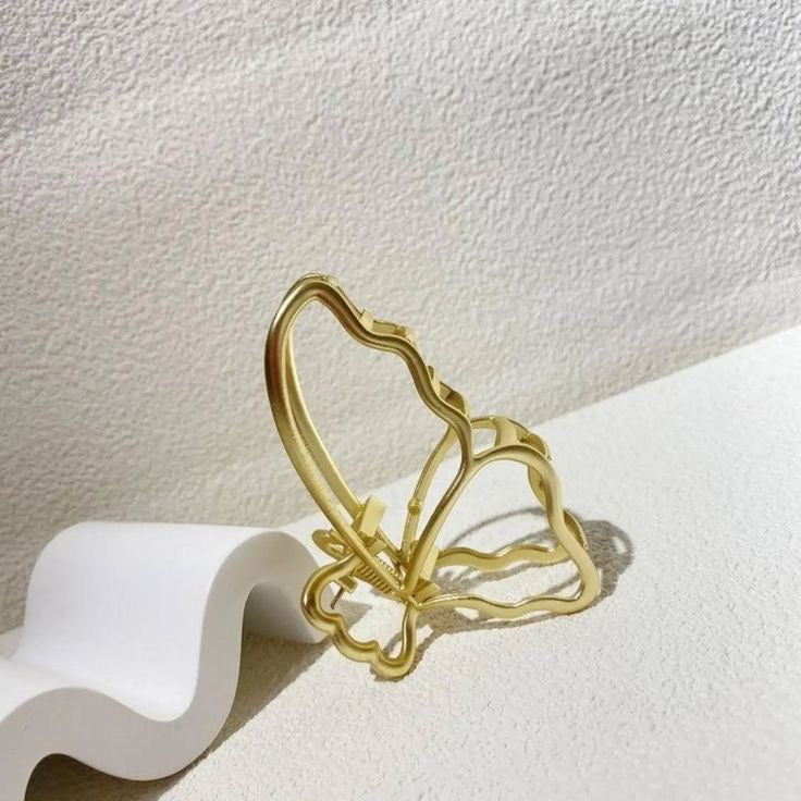 Golden Butterfly claw clip