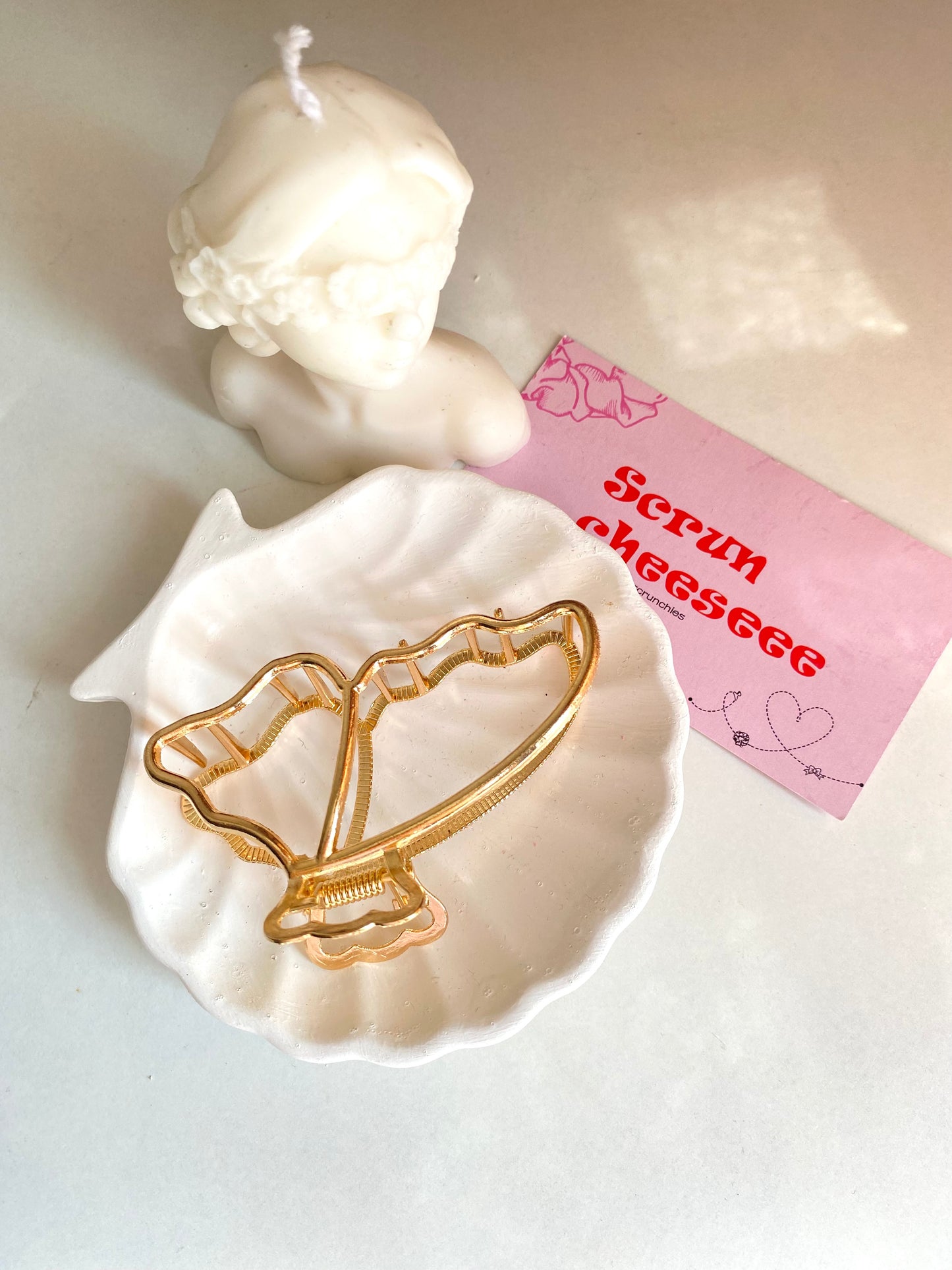 Golden Butterfly claw clip